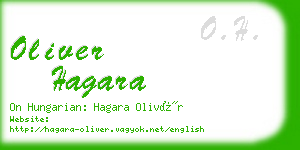 oliver hagara business card